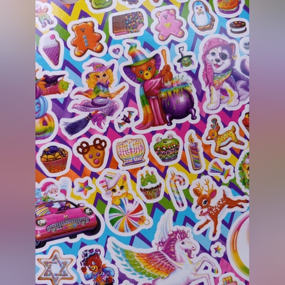 LISA FRANK STICKER BOOK! Over 600 stickers of all sizes! All the classics & more - Picture 5 of 6